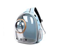 Galatée Cat Backpack Carrier, Pet Backpack Bubble Rucksack, Outdoor Waterproof Clear Pet Capsule Bag, Ventilate Space Capsule Pet Backpack(Light Blue, Transparent Cover)