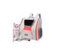 Galatée Cat Backpack, Comfortable Dog Backpack For Travel Hiking And Camping, Breathable Pet Backpack, Airline Approved Cat Travel Bag(Khaki)