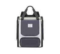 Galatée Cat Backpack, Made Of Breathable Polyester Mesh, Suitable For Cats And Dogs, With a Large Adjustable Capacity And Multi-Functional Roller Blind Design (Grey)