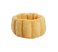 Galatée Cat Bed, Round Pet Beds For Indoor Cats, Washable Fluffy Cat Nest, Super Soft Plush Pet Bed, Soft Cute Dog Bed(S, Light Brown)