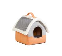 Galatée Cat Cave Bed, Soft Warm Pet Shelter, Dog Bed With Removable Washable Cushioned Pillow, Pet Tent With Anti-Slip Bottom, Soft And Warm Cats House(S, Gray)