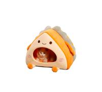Galatée Cat Cave Bed, Washable Cat Bed With Anti-Slip Bottom, Soft Plush Warm Cat House, Cat Igloo Tent, Super Soft Calming Cat Bed(M)