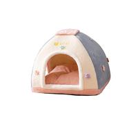 Galatée Cat House, Warm Cute Cat Cave Bed, Soft Pet Tent With Removable Cushion Pillow, Cozy Dog Bed, Comfortable Pet House For Puppy Kitten Rabbit(XL, Pink)