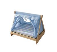 Galatée Cat Tent, Portable Pet Teepee With Removable Washable Cushion, Washable Dog Tent, Pet Bed For Cats Dogs Rabbits(Blue)