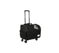 Galatée Dog Travel Bag With Removable Rolling Wheels, Airline Approved Pet Carrier, Foldable Cat Bag With Breathable Mesh, Pet Stroller(Black)
