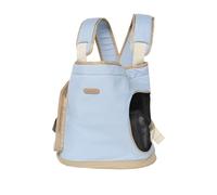 Galatée Pet Backpack, Portable Front-Chest Carrying Design, Breathable Mesh Sponge Support, Waterproof Nylon Fabric, Exposed Head, Suitable For Cats And Dogs Under 6kg(Blue)