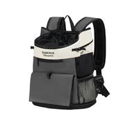 Galatée Pet backpack with sturdy base, X-shaped crossover design, breathable mesh, and Oxford cloth. Suitable for small to medium-sized cats and dogs（S,Dark Gray）