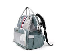 Galatée Pet Carrier Backpack, Comfortable Breathable Cat Backpack, Foldable Pet Backpack For Cats And Small Dogs, Portable Dog Backpack For Traveling Hiking Camping(Light Grey)