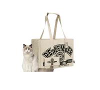 Galatée Pet Carrier Bag, Foldable Pet Bag Airline Approved, Portable Cat Bag Top Opening, Pet Travel Carrier For Cats And Small Dogs(White)