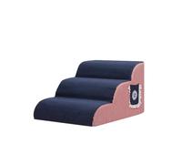 Galatée Pet Cat And Dog Climbing Stairs To Bed, Breathable Cotton Fleece Material, Removable And Washable Cover, Non-Slip And Sturdy Side Ramp(3 layer, striped red)
