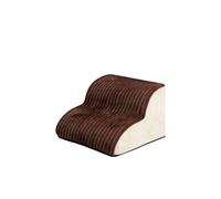Galatée Pet Cat And Dog Climbing Stairs To Bed, Breathable Cotton Fleece Material, Removable And Washable Cover, Non-Slip And Sturdy Side Ramp(2 layer,dark brown corduroy)