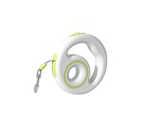 Galatée Retractable Dog Leash, No Tangle Nylon Tape, 360° Tangle-Free Leash, One-Handed Brake, Pause, Lock, Heavy Duty Lead For Training Running(Green)