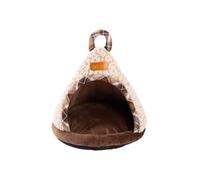 Galatée Thickened, Warm Dog Bed, Not Easily Deformed (L,Brown)