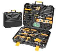 GALAX PRO 197PCS Hand Tool Kit, Household Auto Emergency Repair Set, Socket Plier Screwdriver Wrench Tools with Carry Case for DIY Construction Maintenance
