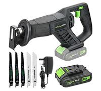 GALAX PRO Reciprocating Saws 20V, Variable Speed 0-3000 SPM Cordless Reciprocating Saw, Tool-Free Blade Change, 5pcs Saw Blade, with 2.0Ah Batteries & Fast Charger