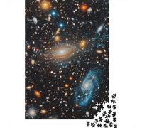 Galaxies 1000 Pieces Jigsaw Puzzles for Adults Creative Rectangular Jigsaw Wooden Puzzles Game Brain Teasers Toy 1000pcs (75x50cm)