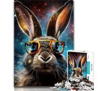 Galaxies Rabbits Jigsaws Puzzles 1000 Pieces for Teenagers Gifts,Educational Games Home Decoration Deal As Gifts for The Whole Family (38x26cm)