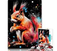 Galaxies Squirrels 1000 Piece Jigsaw Puzzle for Adults And Teenagers,Staycation Kill Time with Fully Interlocking Randomly Shaped Pieces 50x75cm