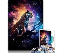 Galaxies Tigers. Jigsaw Puzzles for Teenagers 1000 Jigsaws,Stress Reliever Difficult Challenge Deal As Gifts for The Whole Family (50x75cm)