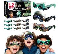 Galaxium 12 Solar Eclipse Glasses Kids 2026, Aliens Theme | ISO 12312-2