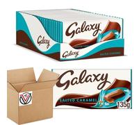 Galaxxy Salted Caramel & Milk Chocolate Block Bar Vegetarian 135g (24 Bars(Full Box))