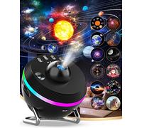 Galaxy 13 in 1 Planetarium Star Projector - Solar System for Kids Bedroom Ceiling Decor - Realistic Starry Sky Night Light with Timer, Dynamic Meteor, RGB Lighting Effects