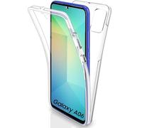 Galaxy A06 Case, Ultra Thin 360 Case [Full Protection] [no dots] [double silicon] [Slim TPU] [A06 Front and Back] [Transparent] For Samsung A06 (CLEAR)