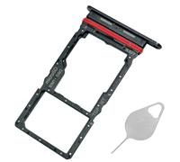 Galaxy A16 5G SIM Card Tray Dual Replacement A16 5G A166 Sim Card Slot Holder for Samsung Galaxy A16 5G SM-A166B SM-A166P SM-A166E Sim Card Tray Repair Part with Opening Needle (Blue Black)