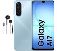 Galaxy A17 4G Android Smartphone, 6.7" Large Display, Multi Camera System, 128GB Storage, Unlocked Mobile Phone, Long Battery Life, Light Blue, Includes Free USB-C Wired Headphones