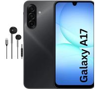 Galaxy A17 4G Android Smartphone, 6.7" Large Display, Multi Camera System, 128GB Storage, Unlocked Mobile Phone, Long Battery Life, Black, Includes Free USB-C Wired Headphones