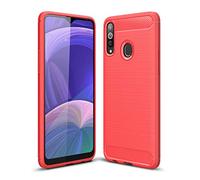 Galaxy A20s Case, Galaxy A20s Cover, Cruzerlite Design Back Cover Anti-Scratch Shock Absorption Case for Samsung Galaxy A20s (Red)