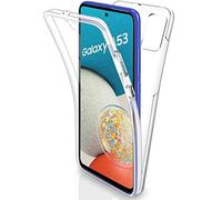 Galaxy A53 Case, Galaxy A53 5G Cover, Ultra Thin 360 Case [Full Protection] [no dots] [silicon] [Slim TPU] [A53 Front and Back] [Transparent] For Samsung A53 (CLEAR)