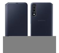 Galaxy A70 Wallet Case Hard Cover Original Black