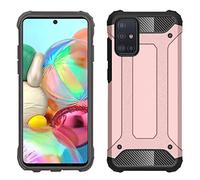 Galaxy A71 Case, Galaxy A71 Shockproof Case Premium Protective Poly-carbonate Hybrid Anti Slip Galaxy A71 Armor Flexible Inner Protection Phone Cover for Samsung Galaxy A71 (ROSE GOLD)