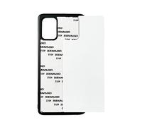 Galaxy A71 Sublimation Phone Case - Black Rubber