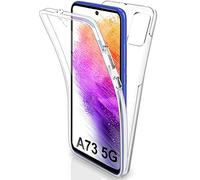 Galaxy A73 Case, Galaxy A73 5G Cover, Ultra Thin 360 Case [Full Protection] [no dots] [silicon] [Slim TPU] [A73 Front and Back] [Transparent] For Samsung A73 (CLEAR)