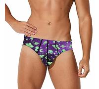 Galaxy Alien Men's Hip Briefs Funny Underwear Soft Underpants Shorts Sexy Printed