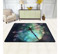 Galaxy Animal Dragonfly Area Rugs for Living Room Non-Slip Washable Rug Modern Floor Carpet Large Fuzzy Rugs Ultra Soft Plush Indoor Throw Carpet for Bedroom Dining Room Home Decor 36"x24"