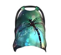 Galaxy Animal Dragonfly Baby Car Seat Canopy Cover, Multi Use Breathable Nursing Breastfeeding Covers for Mom Soft Stroller Sun Shade Newborn Shower Gift