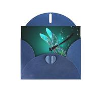 Galaxy Animal Dragonfly Blue prints Greeting Cards 6x4-inch with Envelope | Perfect for writing greetings and thank-you notes
