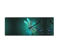 Galaxy Animal Dragonfly Computer Desk Pad, Non-Slip Surface Mat for Enhanced Gaming Performance and Office Productivity