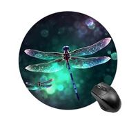 Galaxy Animal Dragonfly Gaming Mouse Pad Funny Mousepad with Non-Slip Rubber Base Cute Mouse Pads for Desk for Women Small Portable Mouse Mat for Laptop Mini Computer Mousepads 7.8x7.8 Inches