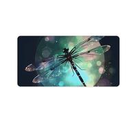 Galaxy Animal Dragonfly Keyboard Mat Large Gaming Mouse Pad, Anti-Slip Desk Mat for Desktop Desk Work/Home Writing Mat 11.8 * 23.6 Inches