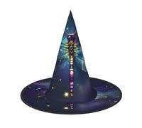 Galaxy Animal Dragonfly print Halloween hat parties, carnivals hat dances, cosplay. Costume Witches Party Adult