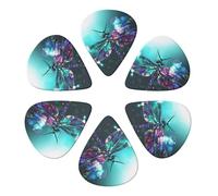 Galaxy Animal Dragonfly Printed Guitar Picks -6 Pcs Guitar Picks Plectrum,Guitar Accessories,Electric Guitar Pick, Bass & Ukulele 0.71mm