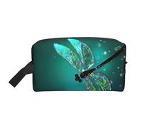 Galaxy Animal Dragonfly Printed Travel Organizer Bag, High Density Storage Case with Protective Foam for Electronics
