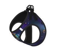 Galaxy Animal Dragonfly Printing Dog Summer Harness,Soft Light Puppy Vest,Breathable Pet Harness Reflective For Easy Walking