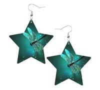 Galaxy Animal Dragonfly Women's Fashion Earrings, Celestial Dangle Earrings, Star Shape Jewelry for a Versatile