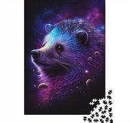 Galaxy Animal Hedgehog 1000-teiliges Puzzle für Erwachsene und Teenager, Halloween-Geschenk, Teenager, Mann, Frau, Geschenk, 1000 Teile (38 x 26 cm)