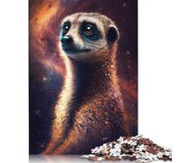 Galaxy Animal Meerkat 1000 Piece Jigsaw Puzzle for Adult Toy Intellectual Game Educational Game for Adult Stress Relief Home Decoration 1000pcs (75x50cm)